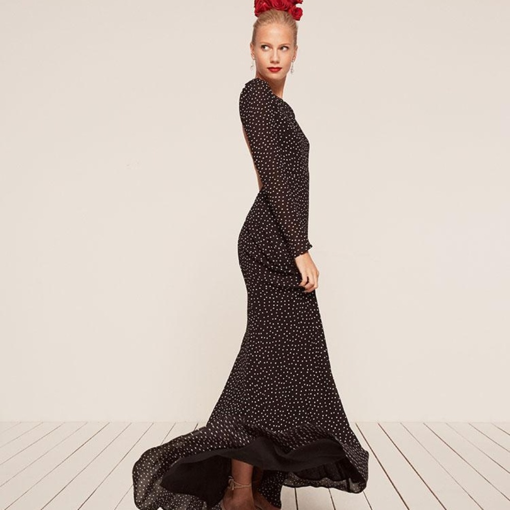 RARE Reformation Rome Dress Size 0 Color Selene